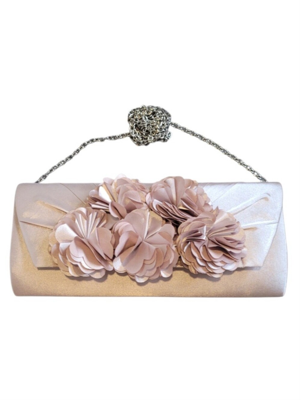 NWT Lulu Townsend Floral Dusty Rose Clutch Purse With Shoulder Straps